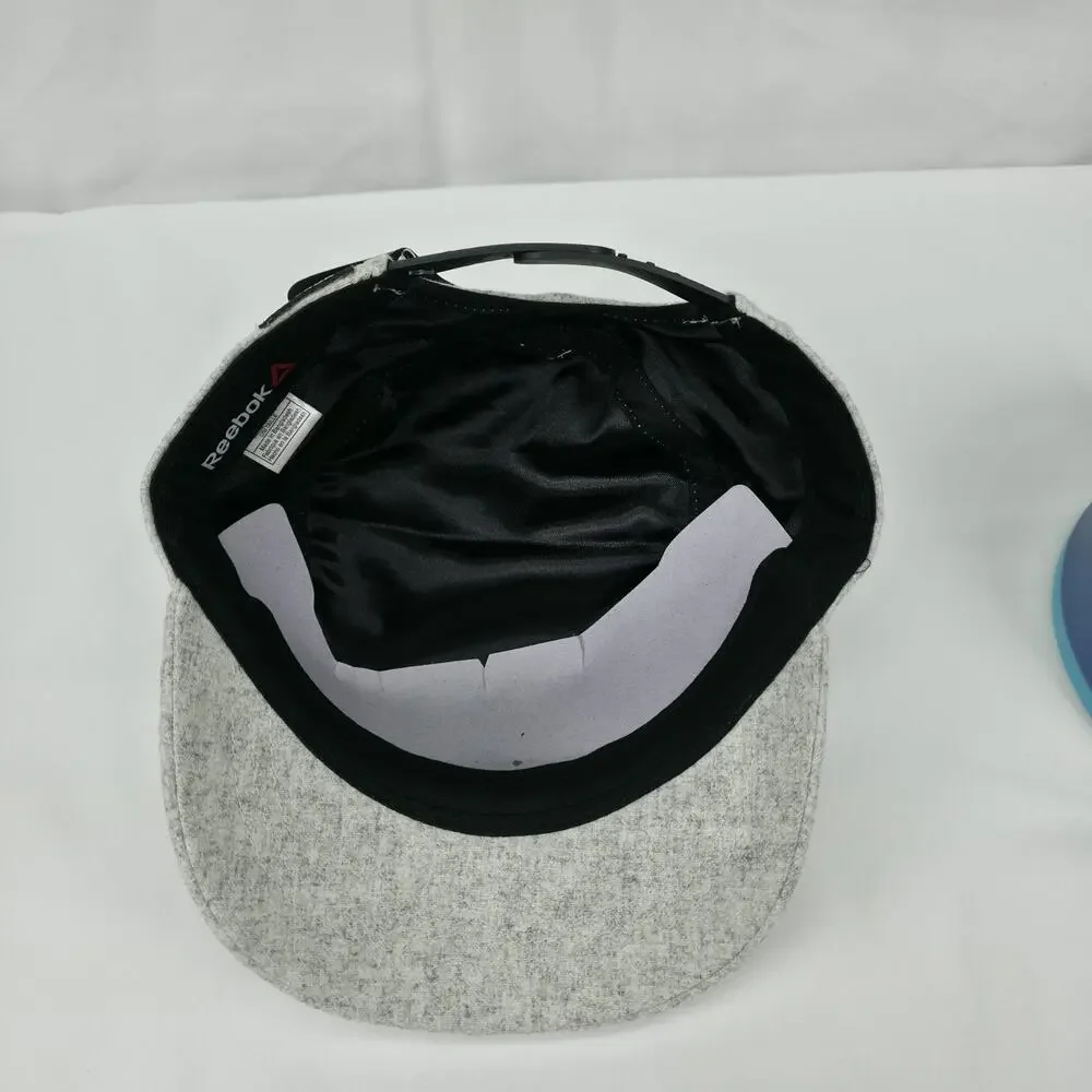 Reebok UFC Womens Military Cadet Hat OSFA Gray Wool Blend Snapback Streetwear